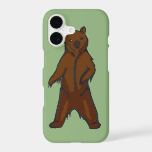Woodland Cute Animal Brown Grizzly Bear