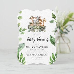 Woodland Cute Animal Safari Baby Shower