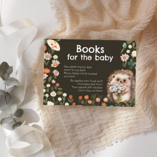 Woodland Daisy Bring A Book for Baby Enclosure Card