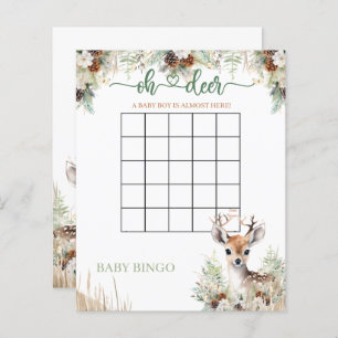 Woodland Deer Baby Shower Boy Game