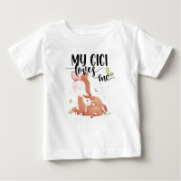 Woodland Deer Doe and Baby Fawn My Gigi Loves Me