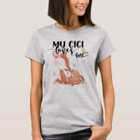 Woodland Deer Doe and Baby Fawn My Gigi Loves Me
