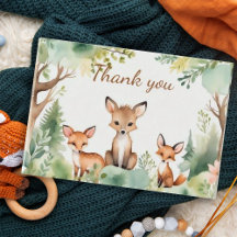 Woodland Deer Forest Neutral Baby Shower