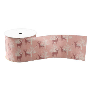 Woodland Deer Grosgrain Ribbon