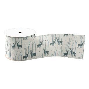 Woodland Deer Grosgrain Ribbon