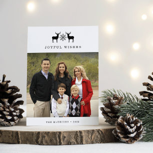 Woodland Deer   Holiday Photo Card