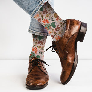 Woodland deer pattern socks