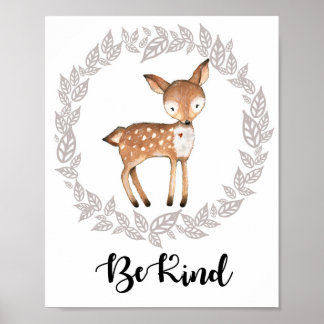 Woodland Deer Print