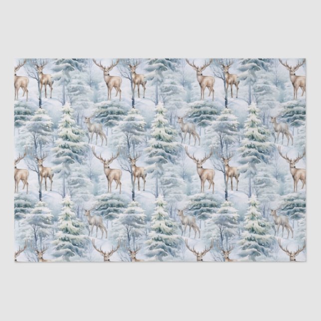 Woodland Deer  Tissue Paper (Front)