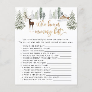 Woodland deer Who knows mummy best game