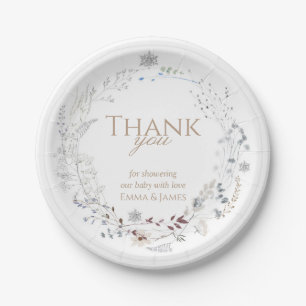 Woodland Deer & Wildflower Paper Plates