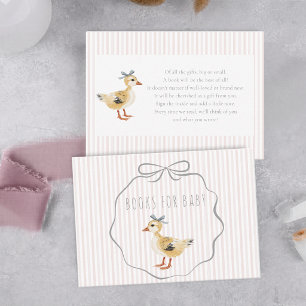 Woodland Duckling Watercolor Books for Baby Enclosure Card
