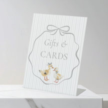 Woodland Ducklings Boy Baby Shower Gifts & Cards
