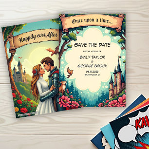 Woodland Enchanted Forest Castle Fairytale Wedding Save The Date