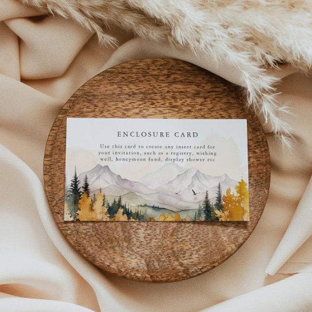 Woodland Enclosure Card Custom Insert Rustic Fall (Creator Uploaded)