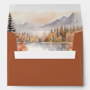 Woodland Envelope Return Address Rustic Fall