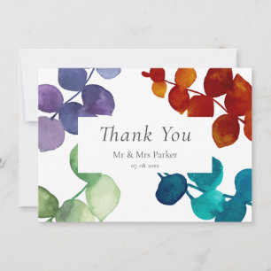 Woodland Eucalyptus Floral Thank You Card
