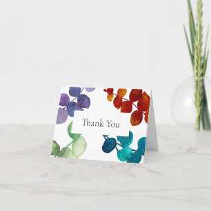Woodland Eucalyptus Leaves Thank You Card