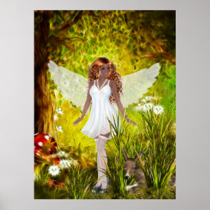 Woodland  Faerie Secret Garden Poster
