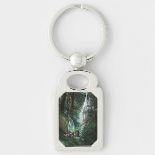 Woodland Fairies and Waterfall Castle Key Ring