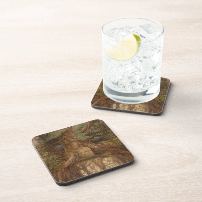 Woodland Fairy Door Coaster (Right Side)