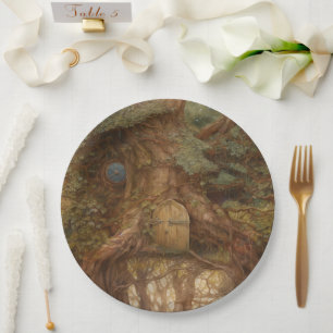 Woodland Fairy Door Paper Plate