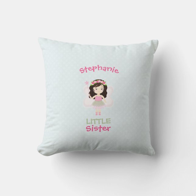 Woodland Fairy Princess Little Sister Cushion (Front)