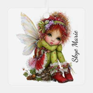 Woodland Fairy's Holiday Daydream Metal Tree Decoration