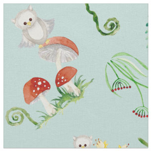 Woodland Fairytale Creatures Baby Neutral Nursery Fabric