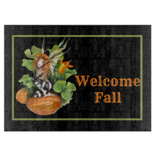 Woodland Fall Harvest Elf  Cutting Board