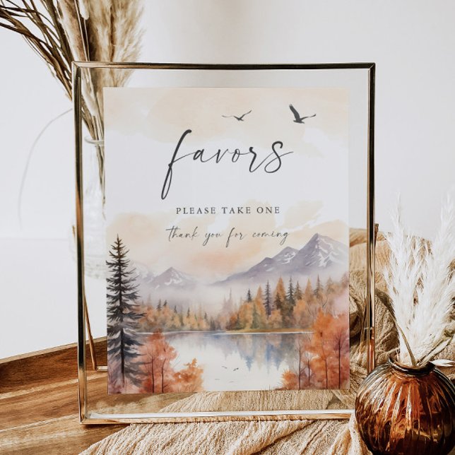 Woodland Favour Sign Rustic Baby Shower Wedding (Creator Uploaded)