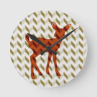 Woodland Fawn Wall Clock
