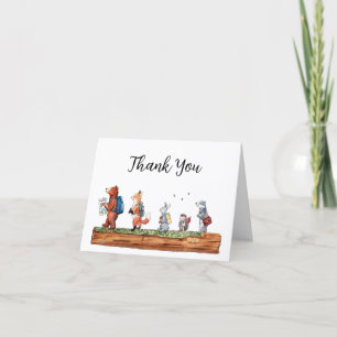 Woodland Fiends Back To School Thank You Card