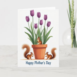 Woodland Floral Mothers Day Card