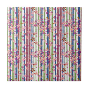 Woodland Flowers Ceramic Tile
