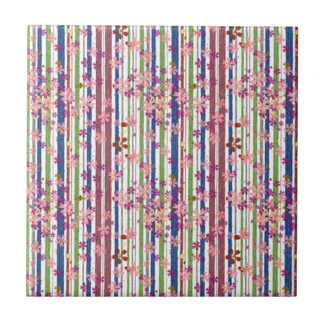 Woodland Flowers Ceramic Tile (Front)