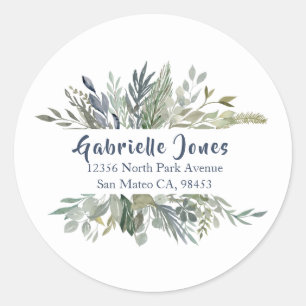 Woodland Foliage Classic Round Sticker