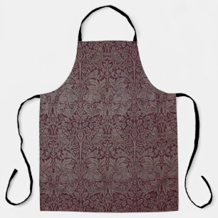 Woodland Foliage Red Rabbit William Morris Pattern Apron