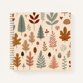 Woodland Foliage Spiral Notebook