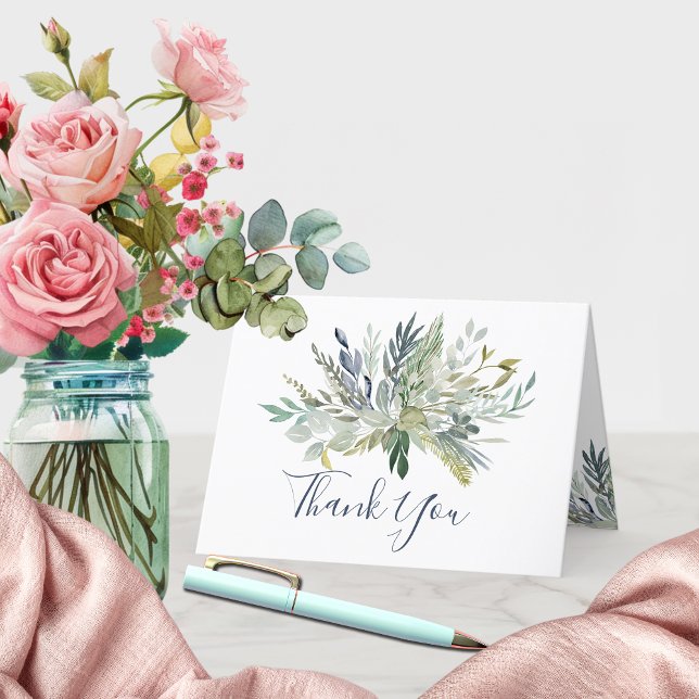 Woodland Foliage Thank You Card (Creator Uploaded)