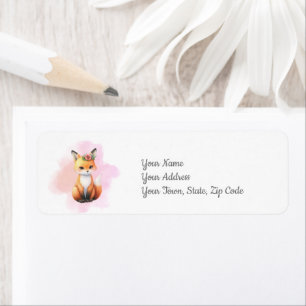 Woodland Forest Animal BabyShower  Return Address Label