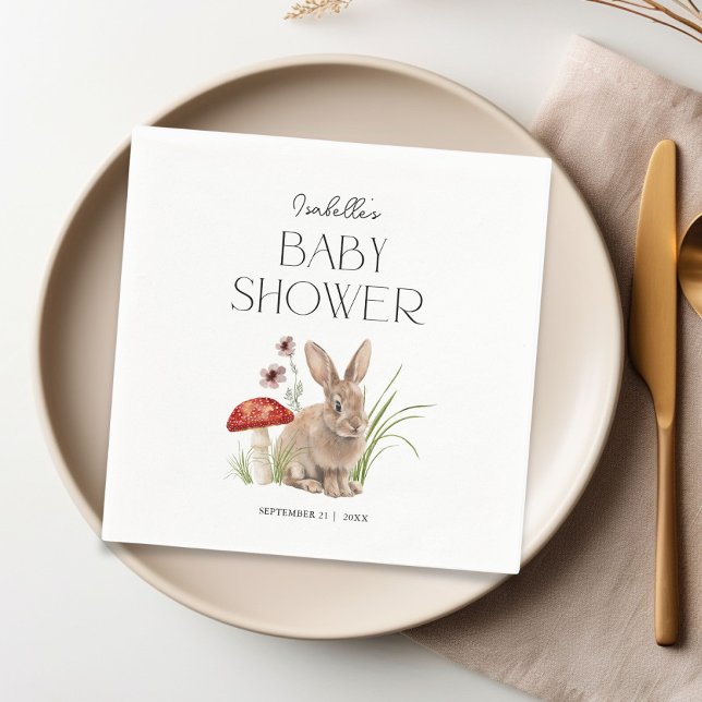 Woodland Forest Animals Baby Shower Custom Napkin (Creator Uploaded)