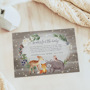 Woodland Forest Animals Baby Shower Enclosure Card