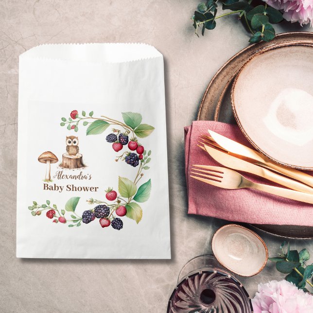 Woodland Forest Animals Baby Shower Favour Bag (Creator Uploaded)