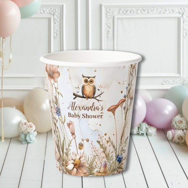 Woodland Forest Animals Baby Shower Paper Cups (Creator Uploaded)