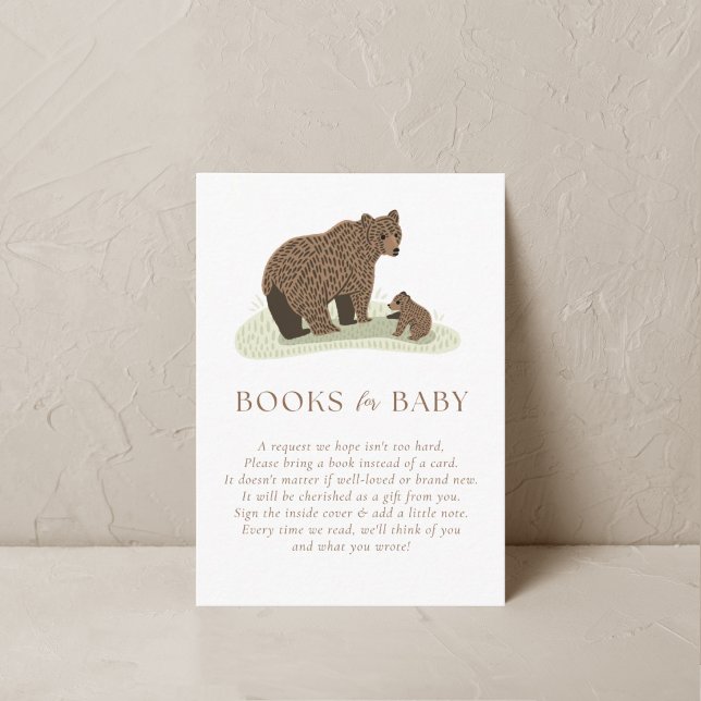 Woodland Forest Animals Books For Baby Enclosure Card (Creator Uploaded)