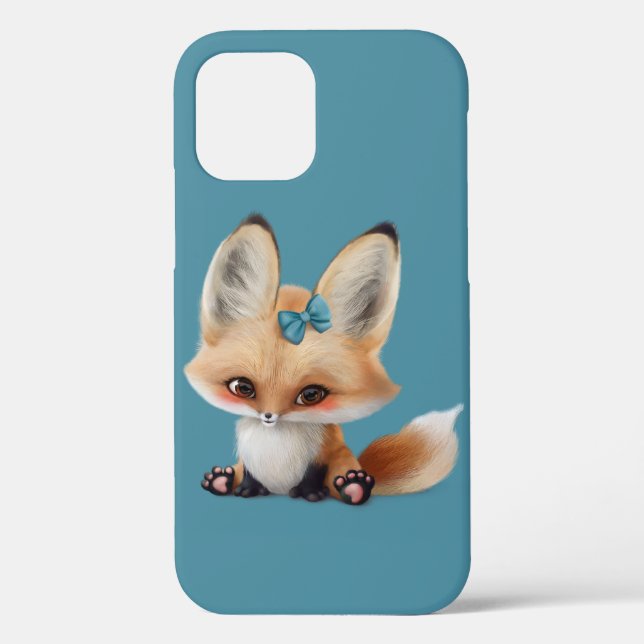 Woodland Forest Animals Fox Hand Drawn Cute Case-Mate iPhone Case (Back)