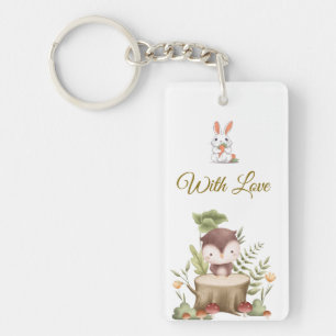 Woodland Forest Animals Key Ring