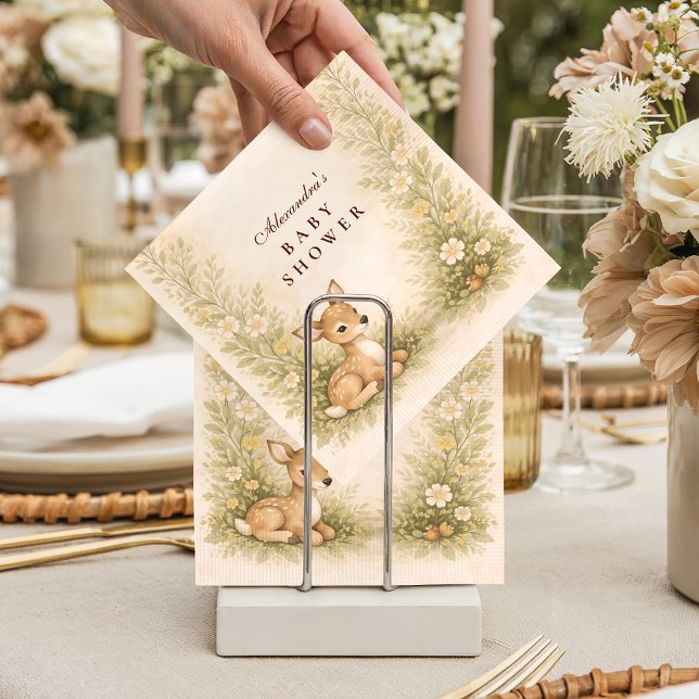 Woodland Forest Baby Shower Napkin (Creator Uploaded)