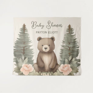 Woodland Forest Bear Tapestry